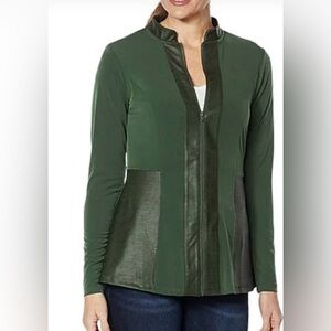 🔵 3/$25 Colleen Lopez Forest Green Jacket